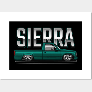 The Sierra Pickup Truck (Emerald Green) Posters and Art